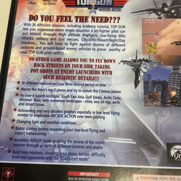 Nintendo Game Cube Top Gun Combat Zone Complete CIB with Poster And Registration - Picture 5 of 10